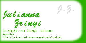 julianna zrinyi business card